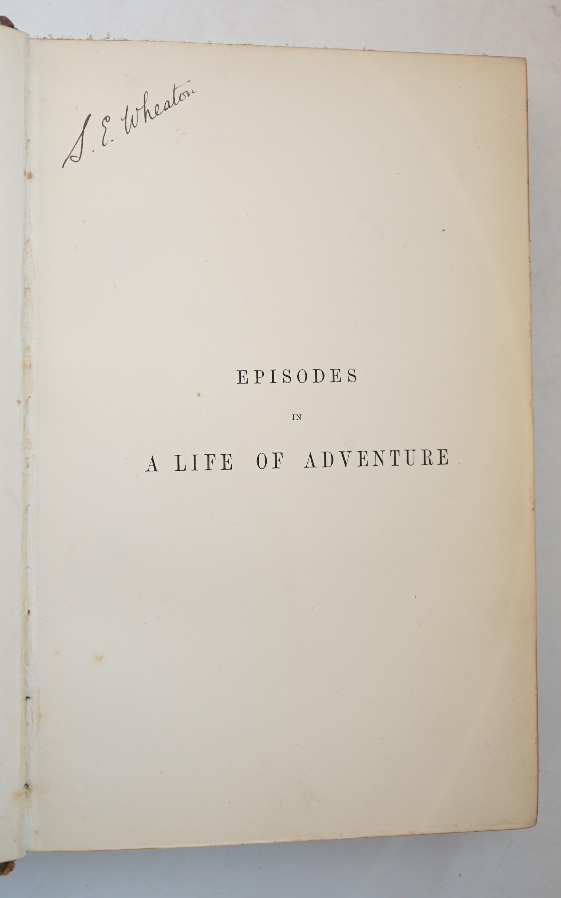 BINDINGS - Bulwer-Lytton, Edward - Athens: Its Rise and Fall, with Views of the Literature, Philosophy, and Social Life of the Athenian People, 2 vols, 8vo, half calf, London, 1837; Trevelyan, George Otto - The Life and